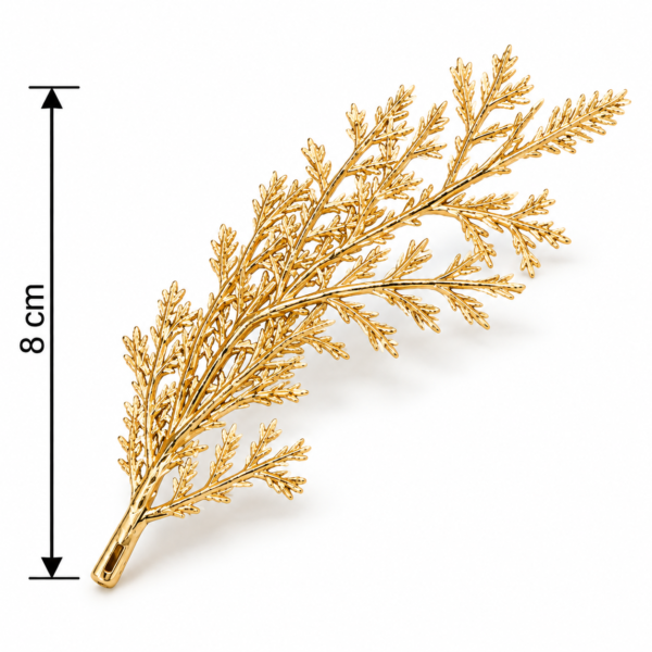 Golden Fern Leaf Embellishment