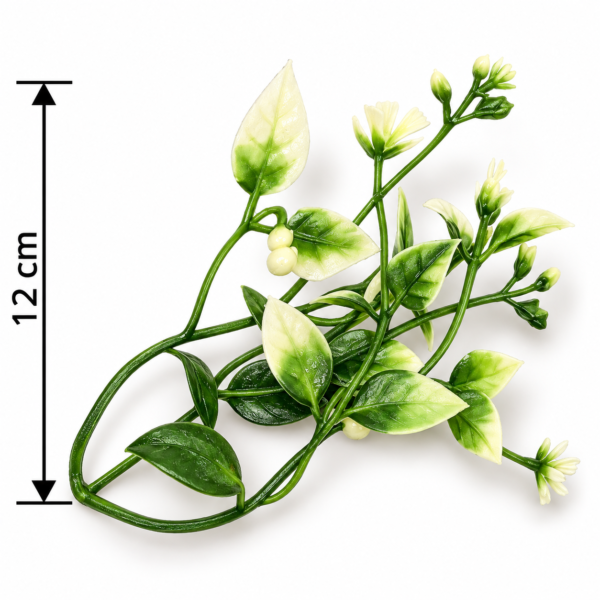 Green Artificial Floral Vine with Leaves & Buds – 12 cm