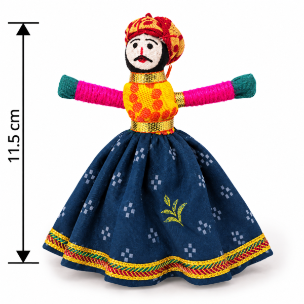Rajasthani Kathputli Folk Doll – 11.5 cm