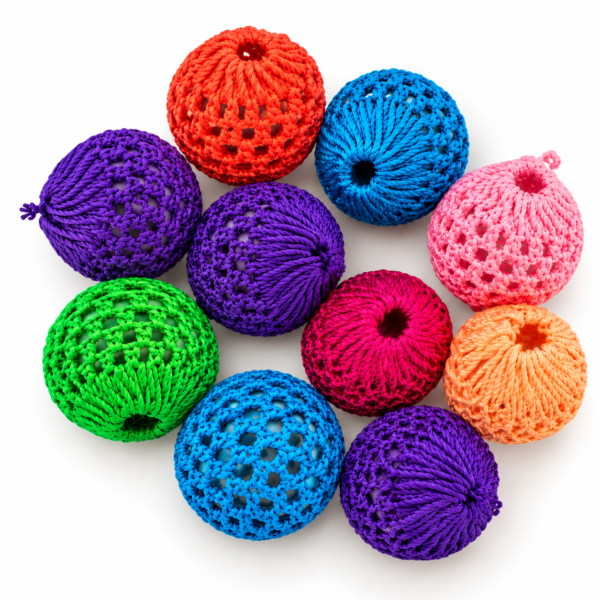 Multicolor Crochet Ball Embellishment